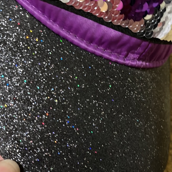 Disney Bling Sparkle Baseball hat reversible sequins - Picture 3 of 7